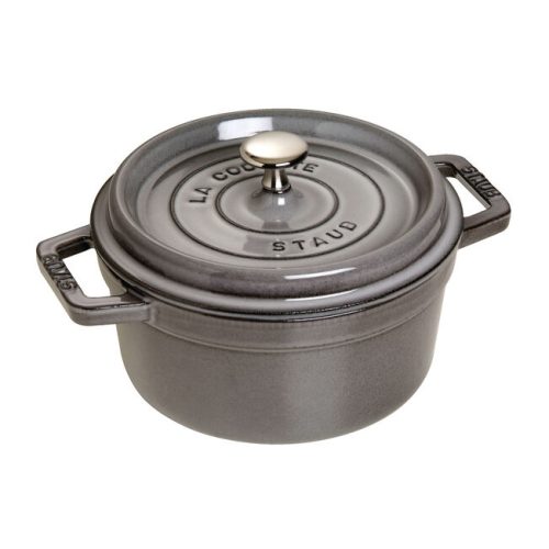 Cocotte Staub de 20 cm color Gris grafito -Hierro fundido-